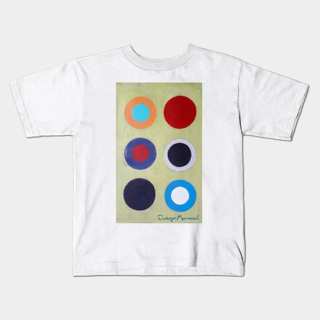 Composición con circulos 3 Kids T-Shirt by diegomanuel